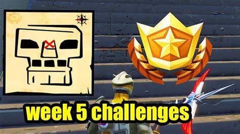 شرح كل تحديات الاسبوع الخامس فورتنايت Fortnite Week 5 Challenges