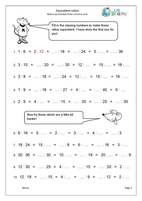 Ratios That Are Equivalent