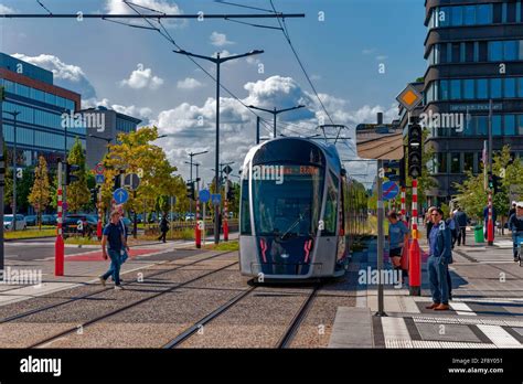 Luxembourg, Tram, Luxembourg Stock Photo - Alamy