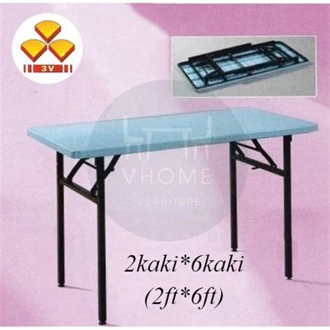 HOT SELLING 2x6 FT 3V FOLDING BANQUET TABLE FOLDING FUNCTION TABLE