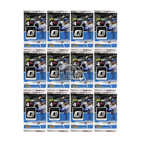 2019 Panini Donruss Optic Baseball Mega 12 Pack Lot Steel City