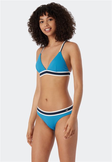 Set Composto Da Mini Slip A Coste E Bikini A Triangolo Con Coppe