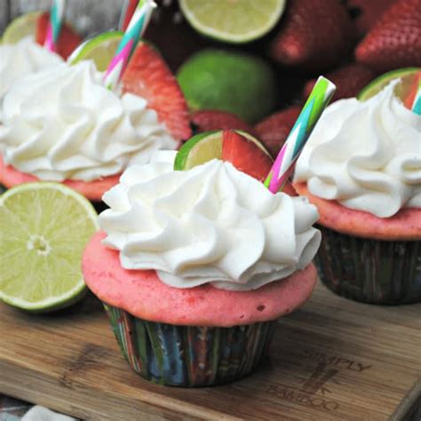 Strawberry Margarita Cupcakes