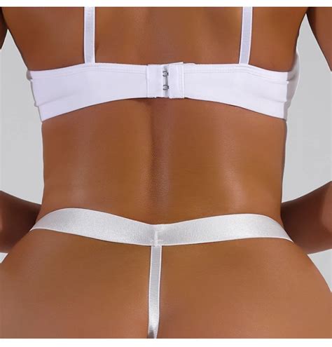 Hot Wide Belt Pure White See Through Voile Lace Women S Panties Thong Sexy Underwear Buy Women