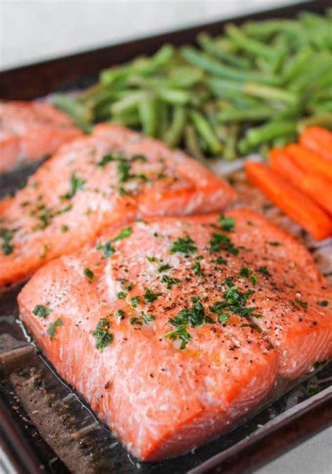 Sheet Pan Lemon Herb Salmon Veggies The Whole Cook