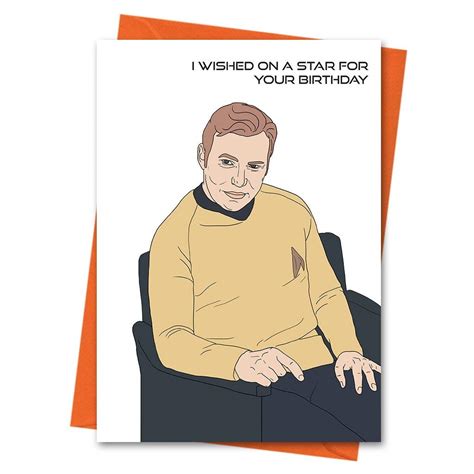 Buy Star Trek Birthday Card Funny Birthday Card Captain Kirk Card I