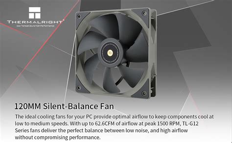 Amazon Thermalright Tl G Mm Cpu Fan Computer Case Fan Quiet