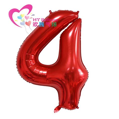 Cheap 40 Inch Red Large Numbers Balloon 0 9 Birthday Party Decorations