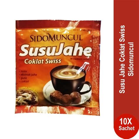 Susu Jahe Coklat Swiss Sidomuncul Renceng Isi Sachet Shopee