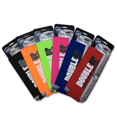Double Up Folding Can Cooler Holds 2 Cans At Once The Green Head