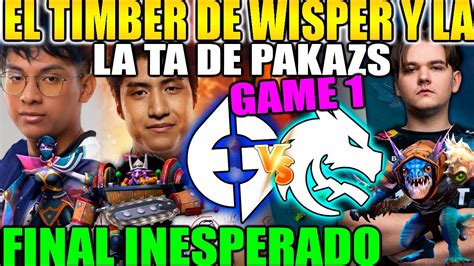 EG Vs TEAM SPIRIT GAME 1 BO2 PAKAZS VS YATORO FINAL INESPERADO