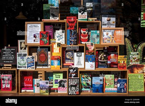 A Selection Of Books On Display In The Window Of Waterstones Bookshop