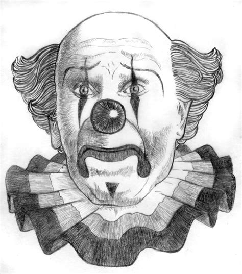 Sad Clown Drawing at PaintingValley.com | Explore collection of Sad ...