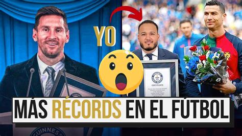 Los Futbolistas Con M S Records Guiness Messi No Es El Youtube