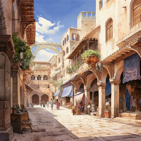 Best 12 A Street View In An Arabic City Golden Age Artofit