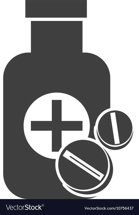 Medical medicine bottle Royalty Free Vector Image