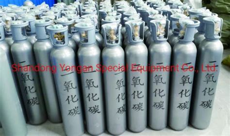 40L 150bar High Pressure Vessel Seamless Steel CO2 Carbon Dioxide Gas