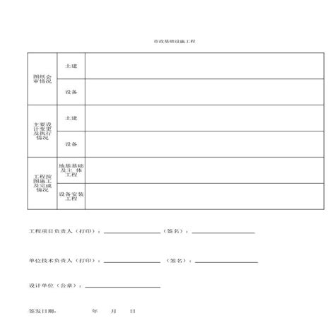 市政统表 C设计文件质量检查报告内页2施工文档土木在线