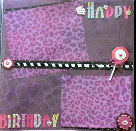 Happy birthday scrapbook page | Birthday scrapbook pages, Birthday scrapbook, Scrapbook