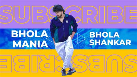 BHOLAA MANIA SONG STEPS TUTORIAL MEGA STAR BHOLAA SHANKAR YouTube