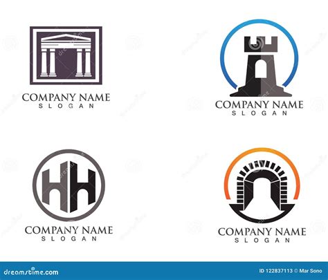 Fortress Logo and Symbols Vector Stock Vector - Illustration of brick, agent: 122837113