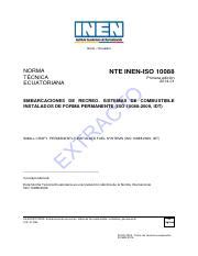 Nte Inen Iso Extracto Pdf Quito Ecuador Norma T Cnica