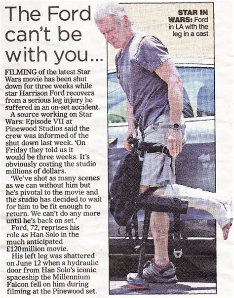 Harrison Ford and His Plane Crash - Hands free crutches in the UK