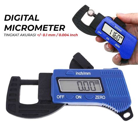 Jual Digital Micrometer Thickness Gauge Caliper Carbon Fiber