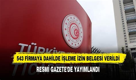 Firmaya Dahilde Leme Zin Belgesi Verildi Ekonom Afyon