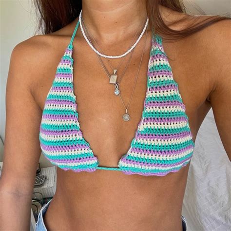 Crochet Bikini Top Pattern Etsy