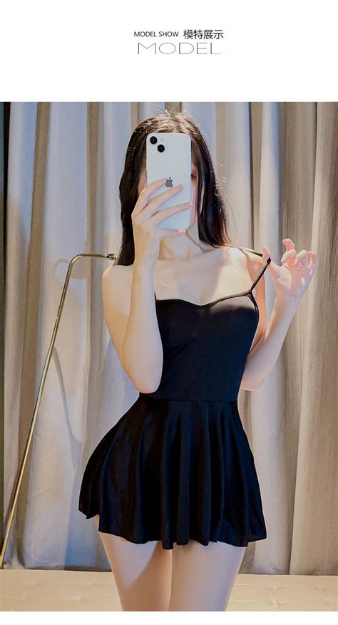 Temptation Pajamas Nightdress Sexy Sexy Lingerie Small Breast One Piece Dress Pure Female Desire