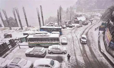 Shimla Receives Seasons First Snowfall