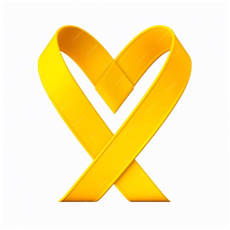 Premium AI Image | Yellow ribbon suicide prevention