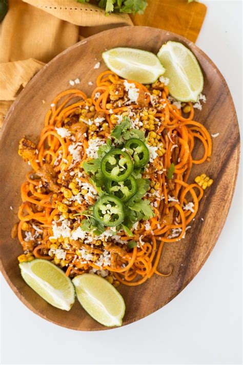 Mexican Street Corn Sweet Potatoes With Creamy Chipotle Avocado Sauce