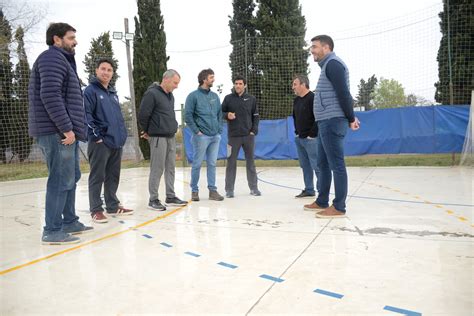 El intendente Galli visitó el club Racing Municipalidad del Partido