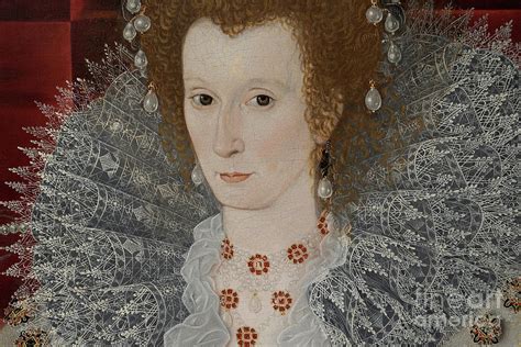 A Lady Of Rank 16th Century Painting By Robert Peake Pixels