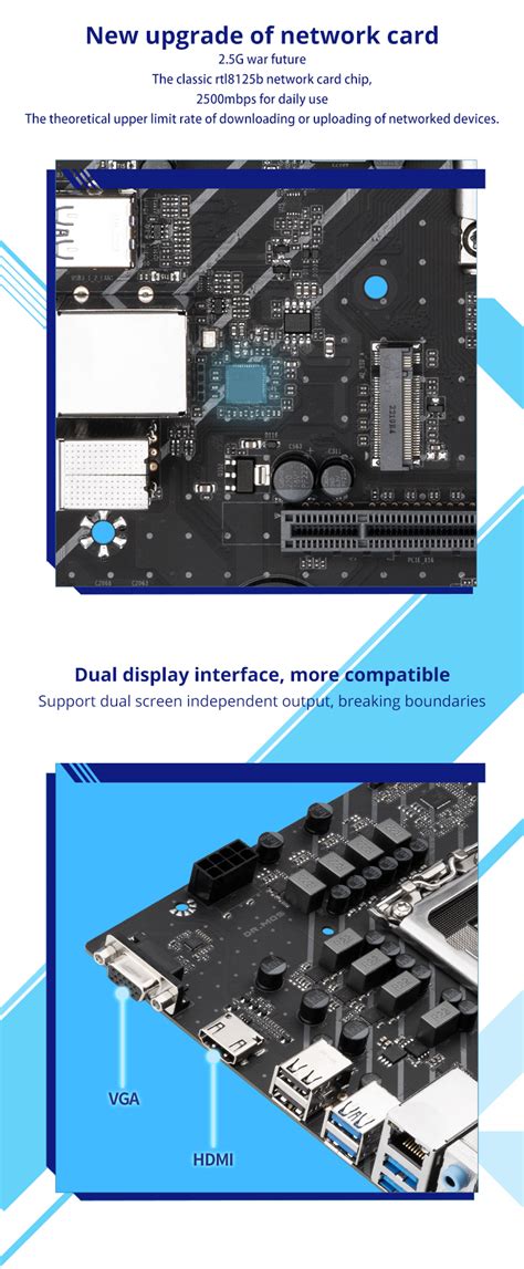 SOYO SY-Classic B660M 2.5G DDR4 Memory Slots Rams Computer VGA ...