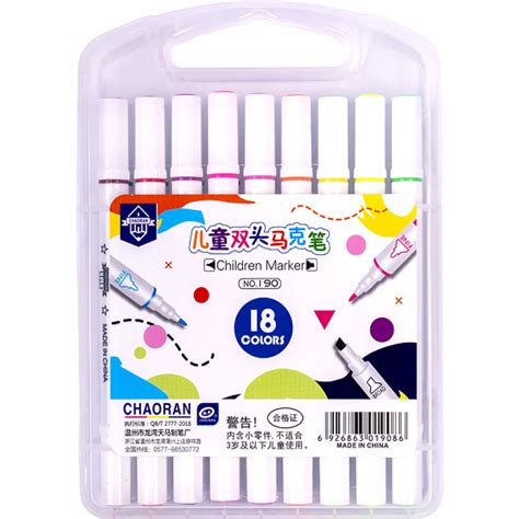 Фломастеры для скетчей двухсторонние 18 цветов Children Marker: купить ...