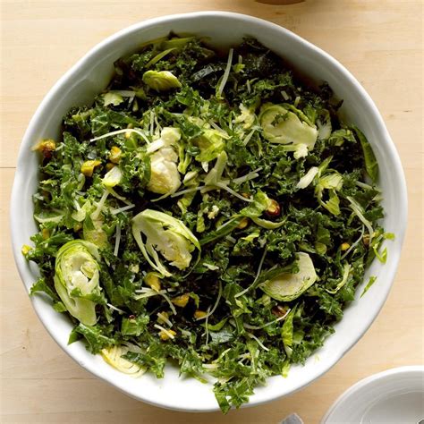 Shredded Kale And Brussels Sprouts Salad Recipe How To Make It