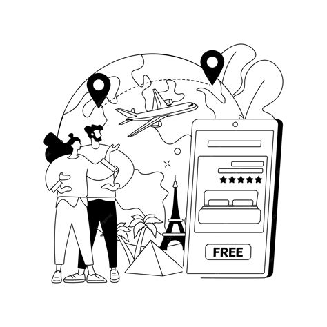 Premium Vector | Hospitality and travel clubs abstract concept vector
