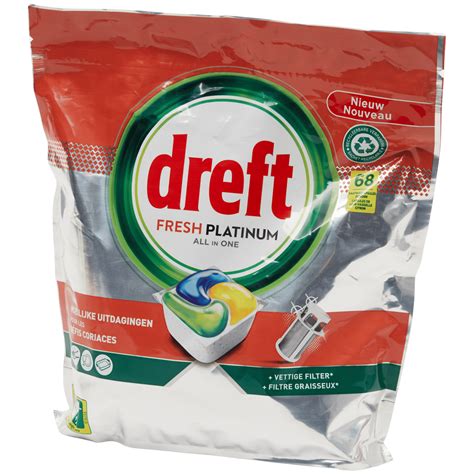 Dreft Fresh Platinum Vaatwastabletten All In One Action Nl