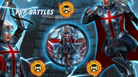 MPQ Marvel Puzzle Quest PVP Battles Featuring Peggy Carter Worthy