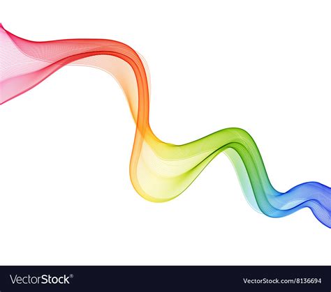 Abstract Color Wave Design Element Royalty Free Vector Image