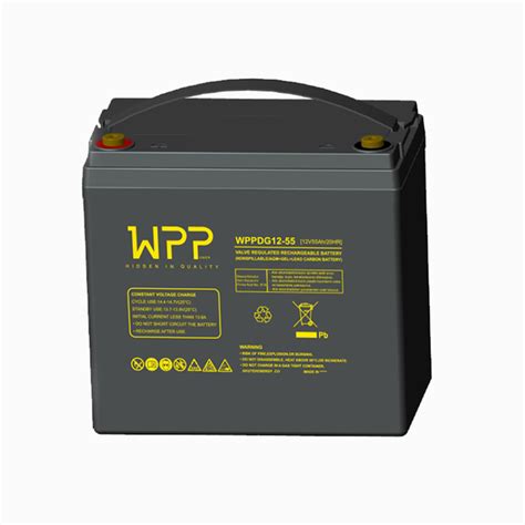 Гелевый аккумулятор 55ah WPPower WPDG12-55 55 ампер 12 вольт для ...