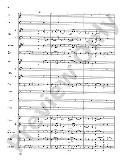 Ode To Joy From Symphony No Full Orchestra Conductor Score Parts