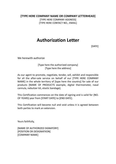 4 Sample Of Authorization Letter For Gst In Pdf Word Docs