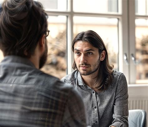 Young Man In A Cognitive Behavioral Therapy Session Receiving