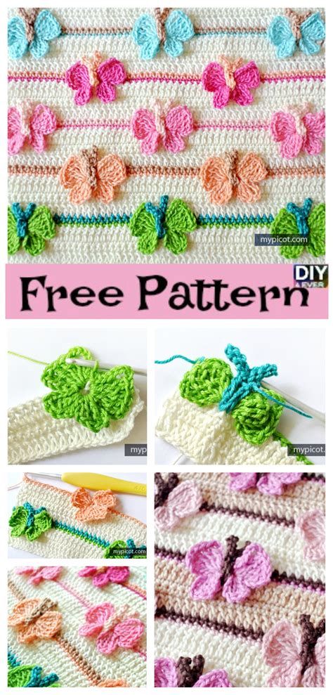 Crochet Butterfly Baby Blanket - Free Pattern - DIY 4 EVER