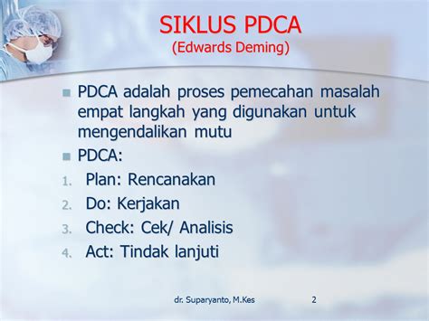 Dr Suparyanto M Kes Implementasi Siklus Pdca Kegiatan Ukm Puskesmas