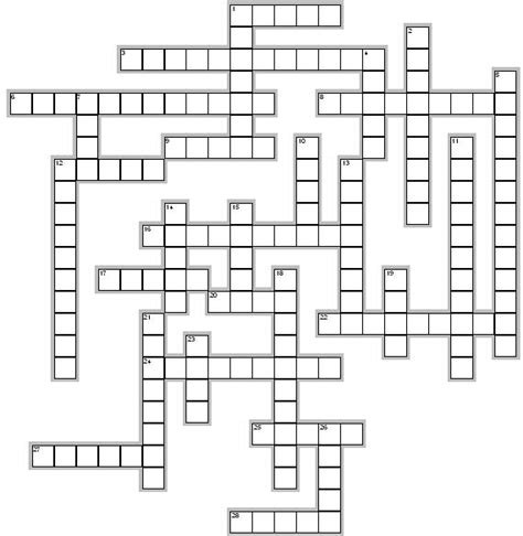 Blank Crossword Puzzle Printable - Printable Word Searches